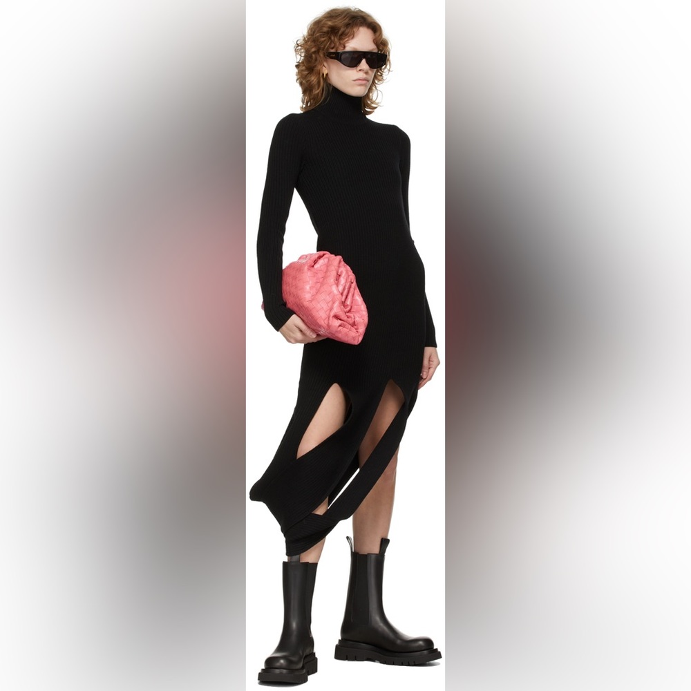 BNWT Bottega Veneta Black Sweater Dress